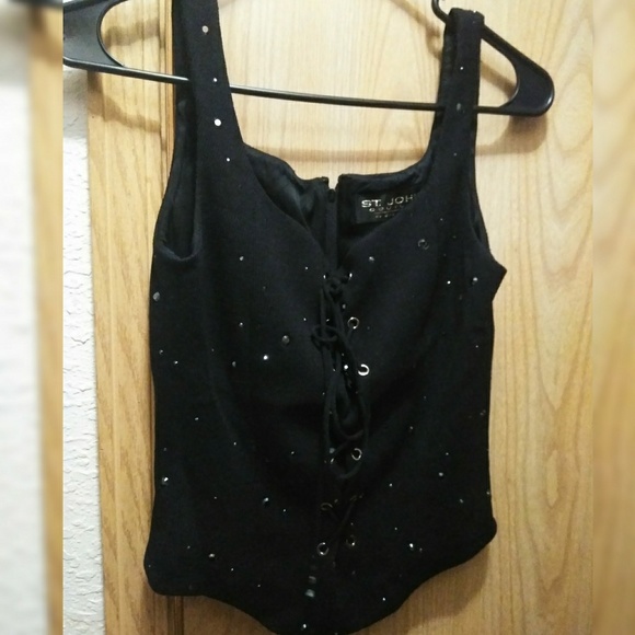 St. John Couture by Mark Gray Corsett Bustier Top - Picture 7 of 7